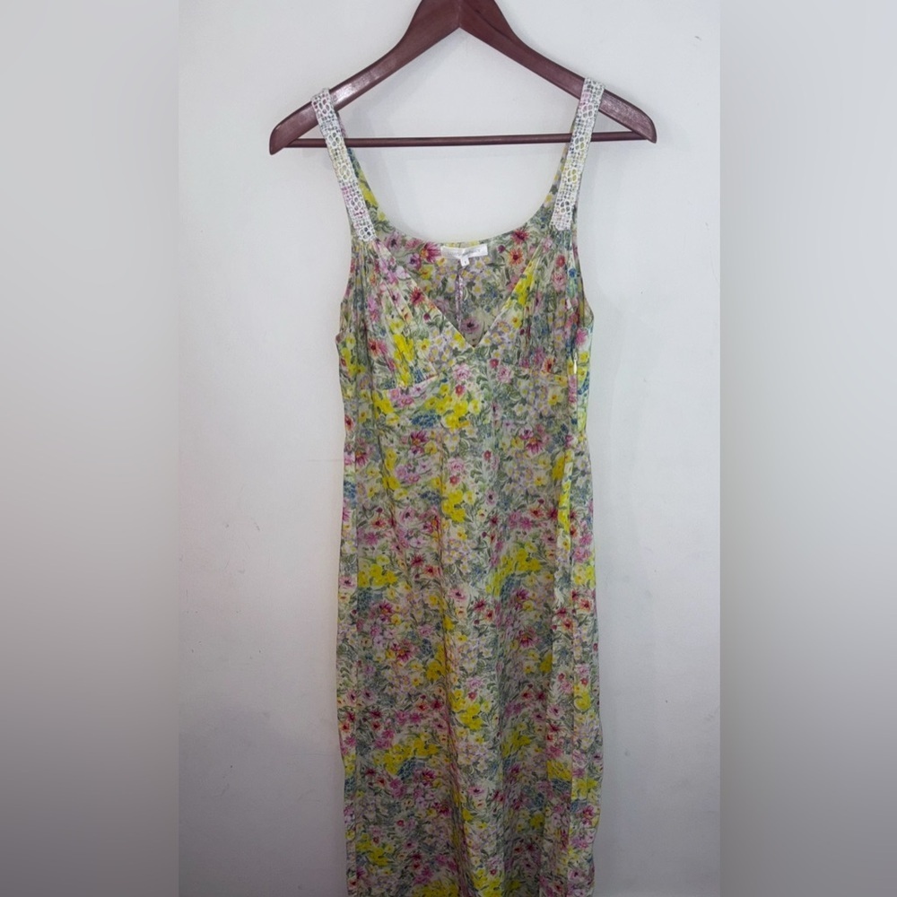 NWT LoveShackFancy Floral Rainbow Skies Sabina Dress Size: 8 - Picture 4 of 7